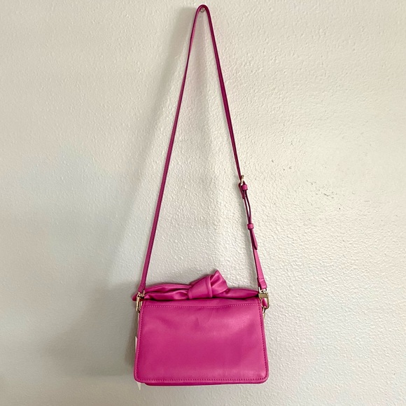 TED BAKER Pink Bow Top handle handbag with long adjustable shoulder cross body - Picture 5 of 16